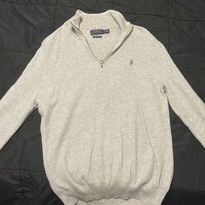 Light Grey Ralph Lauren Quarter Zip